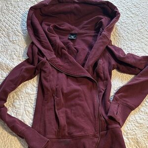 Nike Women's Maroon Zip-Up Hoodie